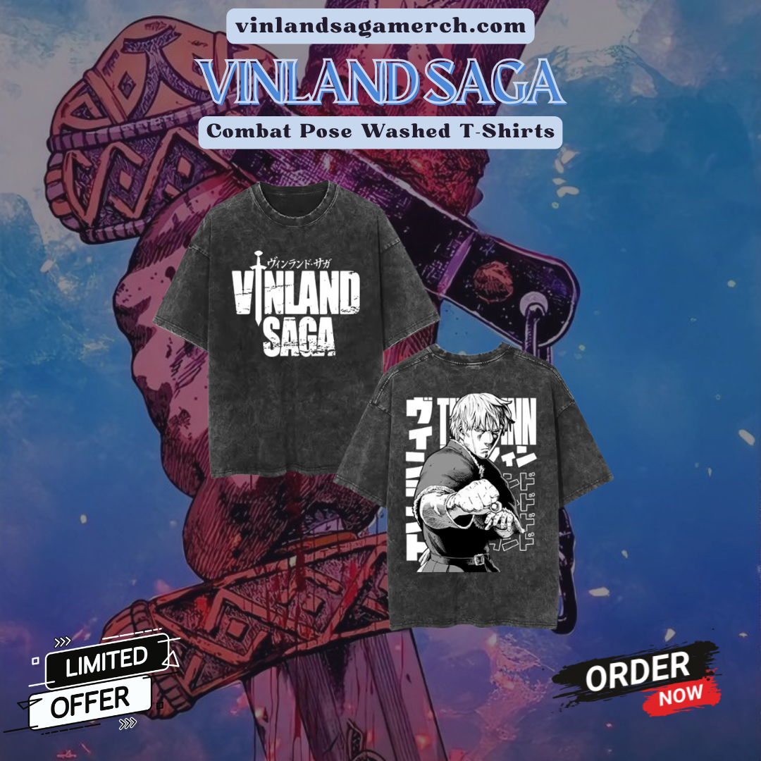 Combat Pose PTTT2404 Washed  Vinland Saga T-Shirts
